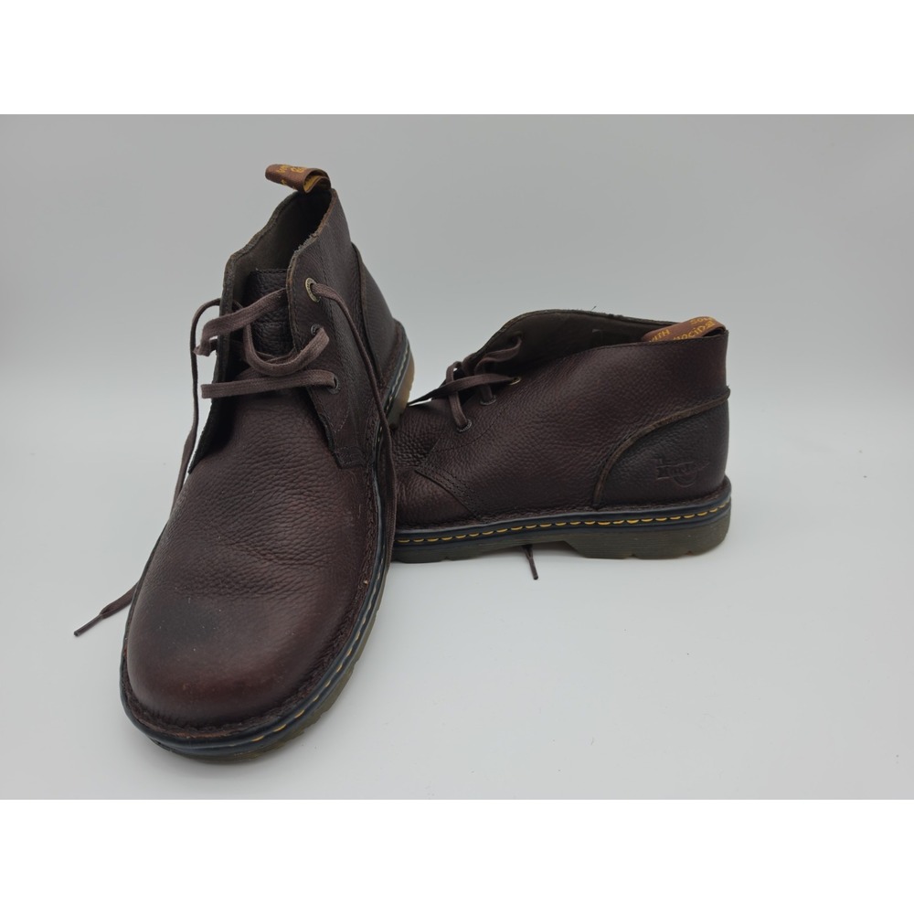 Dr Doc Martens AW004 Soren Mn 13 Brown Leather Air Wair Lace Up Work Shoes Boots